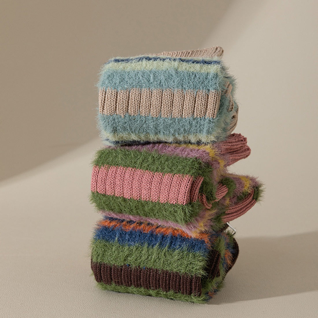 Rufia - Striped Thick Warm Socks