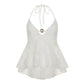 Vesty - Boho White Lace Halter Top - Sexy & Charm