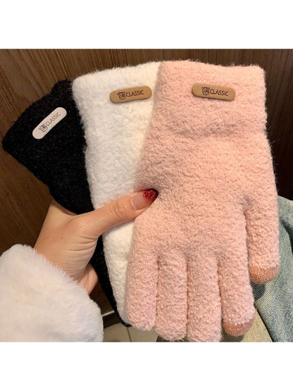 Gloving - Minimal Solid Color Winter Knit Gloves