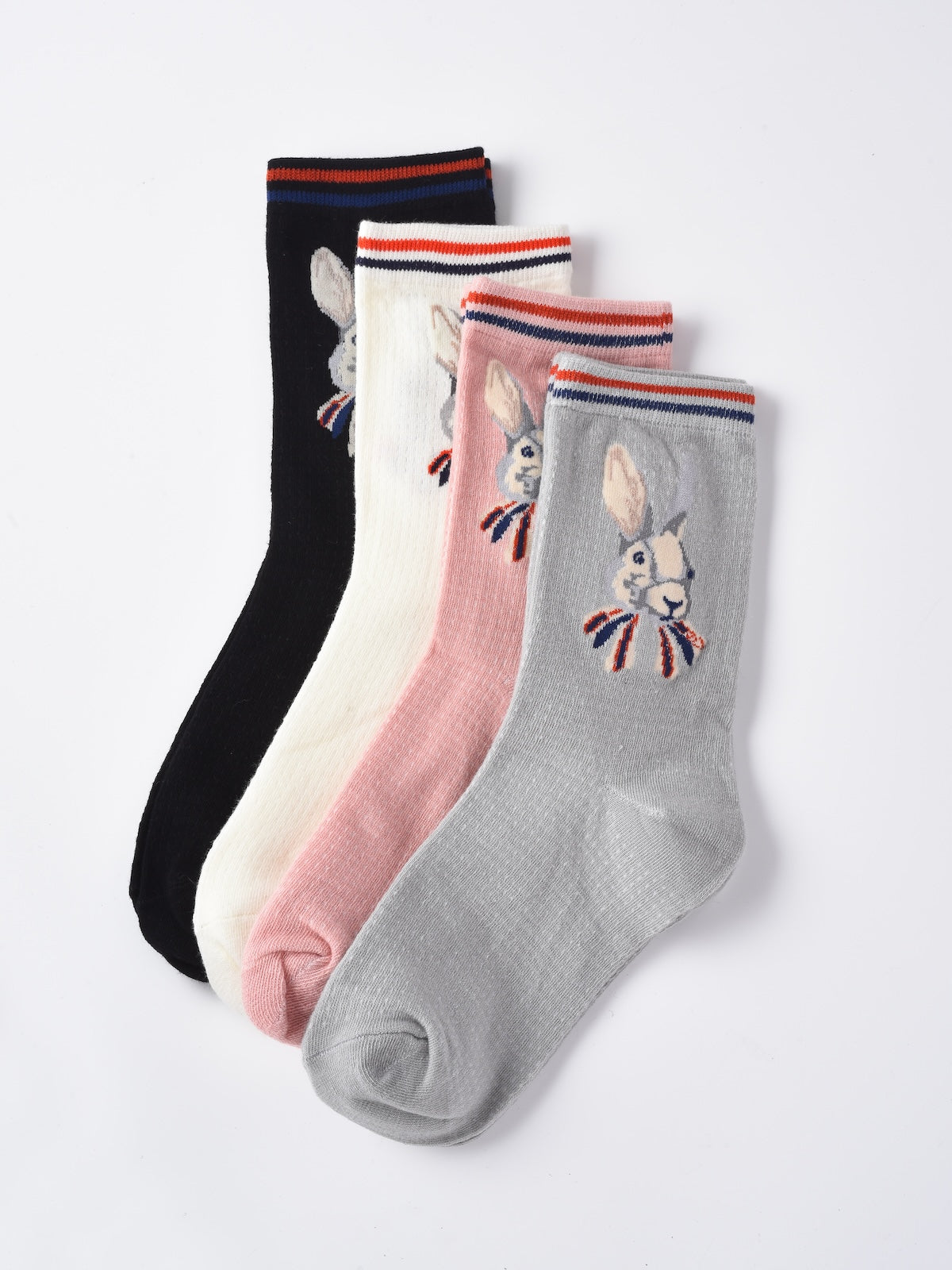 Rufia - Bunny Head Stripe Crew Socks product image 1