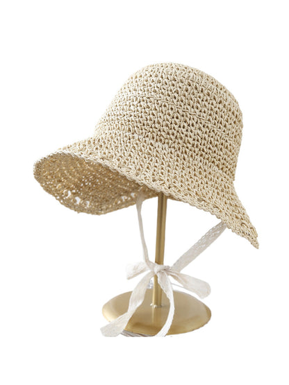 Lightweight Crochet Detail Bucket Hat