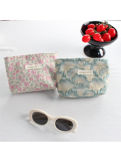 Cosbai – Small Floral Travel Makeup Pouch