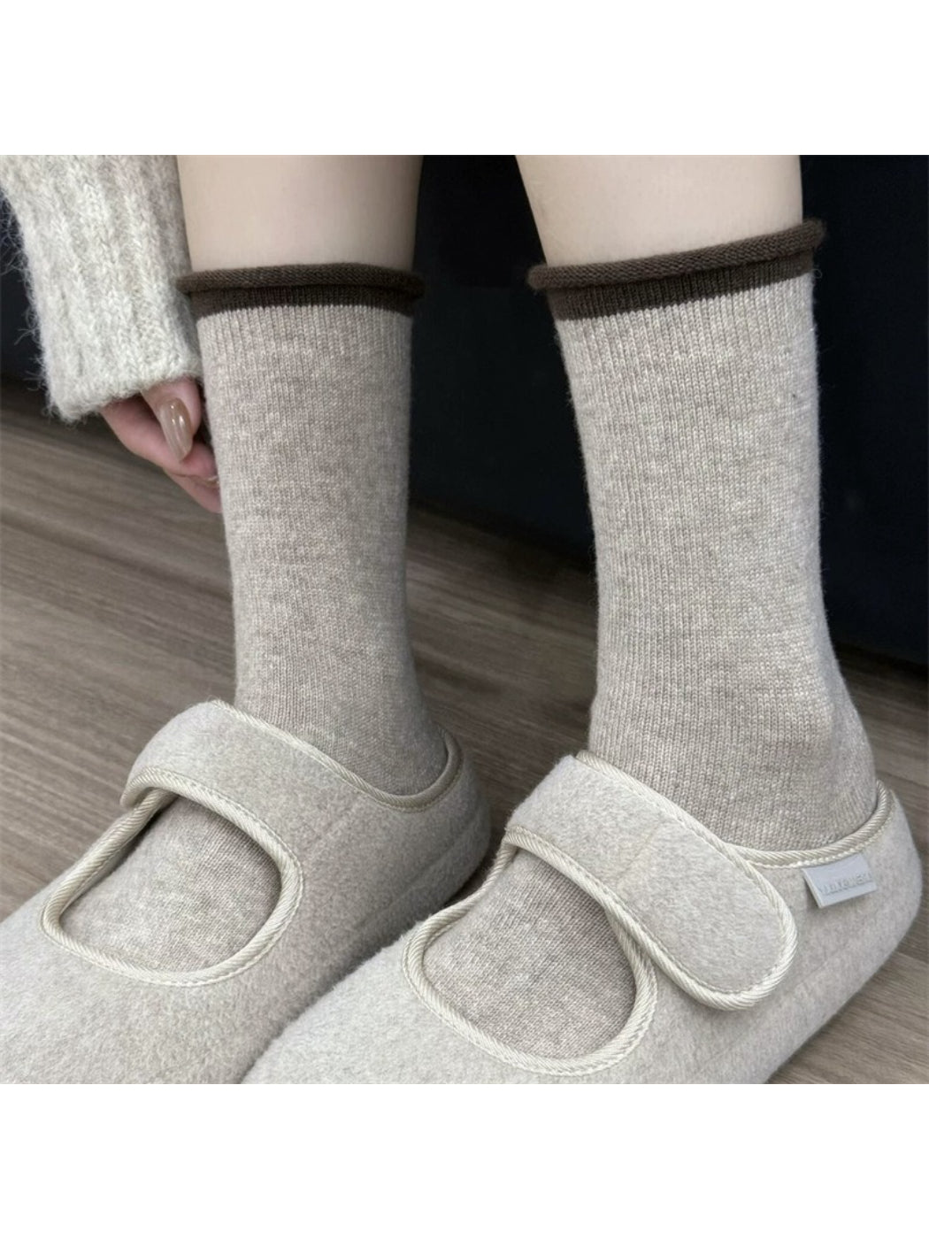 Rufia - Soft Roll-Edge Crew Socks