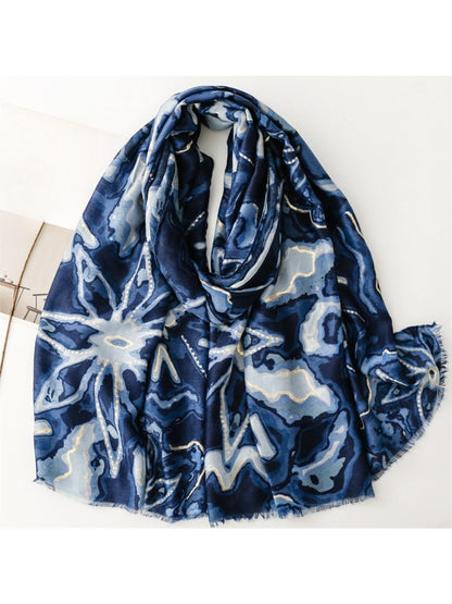 Scarvii - Abstract Marble Print Scarf