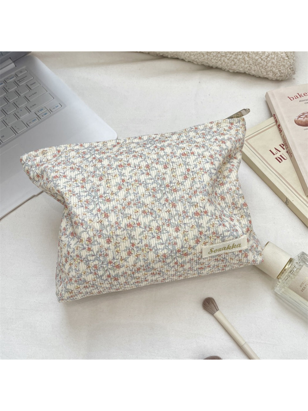 Cosbai - Micro Floral Cosmetic Bag