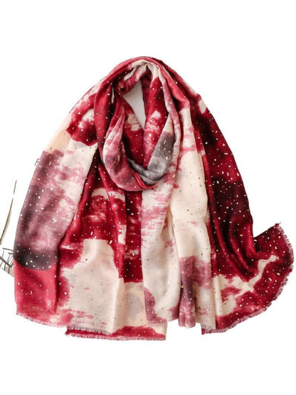 Scarvii - Abstract Wash Texture Soft Scarf