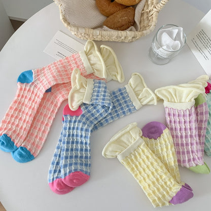 Rufia - Candy-Colored Mesh Long Socks