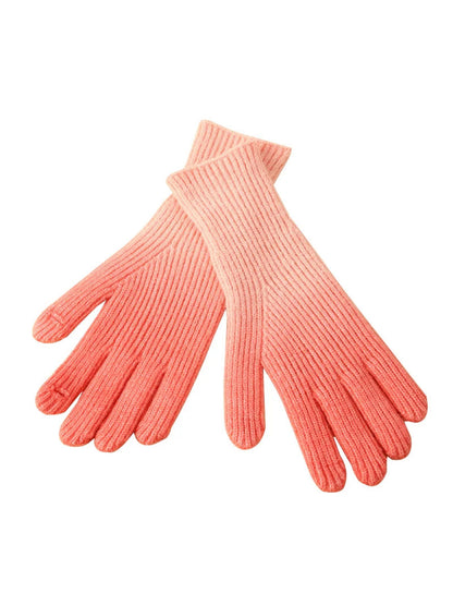 Gloving - Gradient Ribbed Knit Gloves