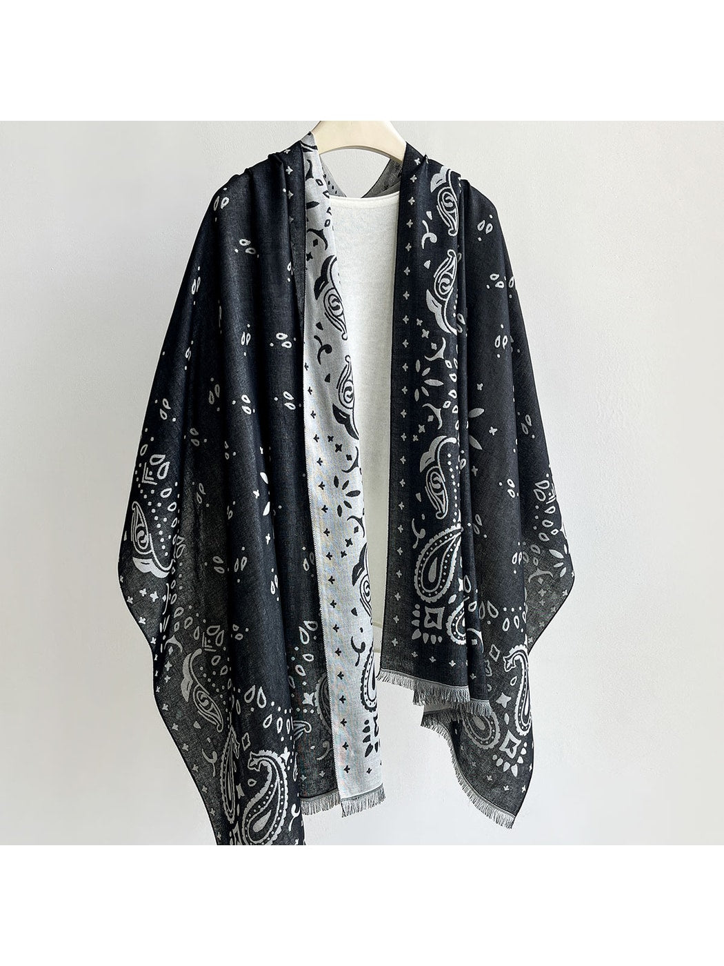 Scarvii - Summer Muted Paisley Print Wrap Scarf