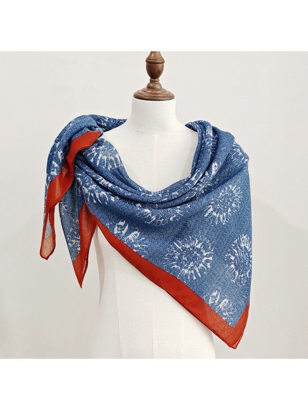 Scarvii Soft Burst Motif Square Scarf