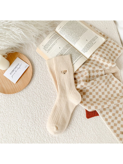 Rufia - Soft Neutral Bear Crew Socks