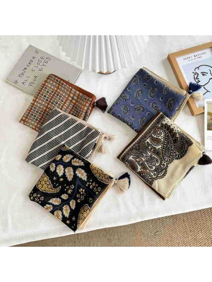 Scarvii - Patterned Simple Style Square Scarf