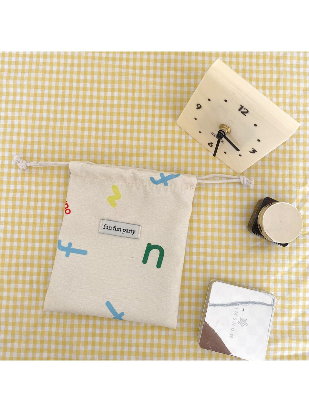 Cosbai - Corduroy Drawstring Pouch