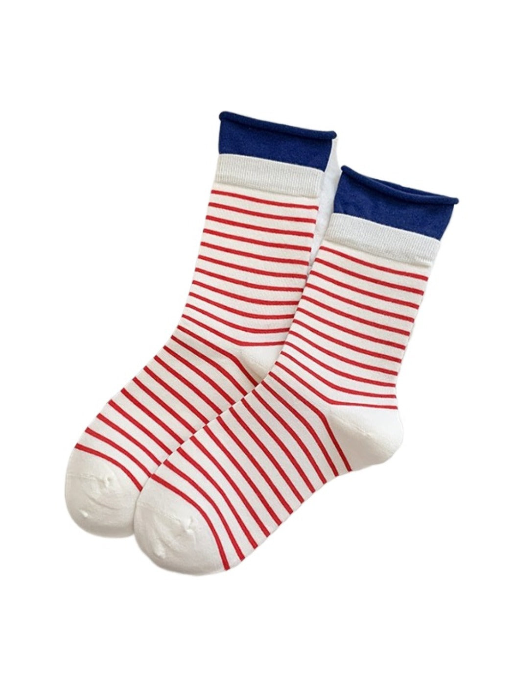 Rufia - Bold Stripe Color-Block Crew Socks
