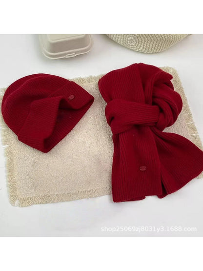 Scarvii – Ribbed Winter Hat and Scarf Set