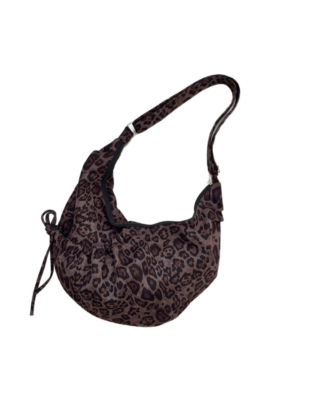 Cosbai - Soft Leopard Print Shoulder Bag