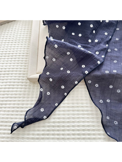 Scarvii - Ditsy Daisy Ruffle Edge Scarf