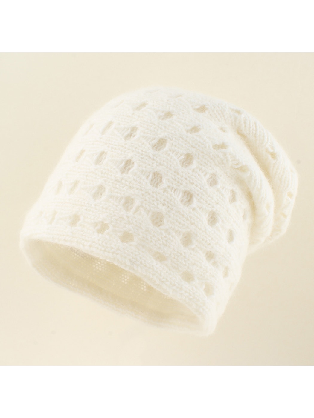 Haila - Solid Color Pull-On Knit Beanie