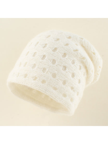 Haila - Solid Color Pull-On Knit Beanie