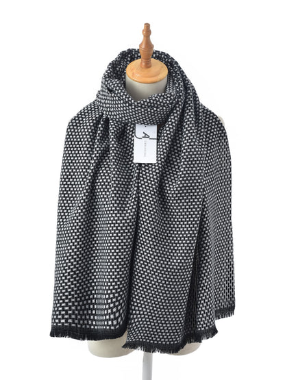Scarvii – Woven Check Texture Scarf
