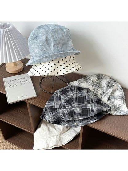 Haila - Simple Pattern Wide Brim Bucket Hat