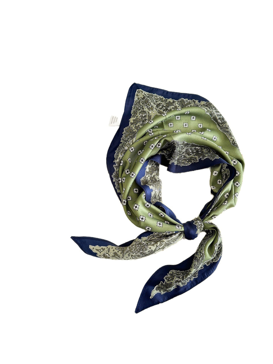 Scarvii - Vintage Floral Border Triangle Scarf