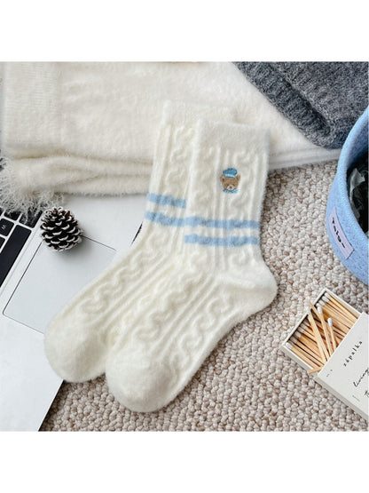 Rufia - Thick Winter Warm Women's Socks with Cartoon Pattern