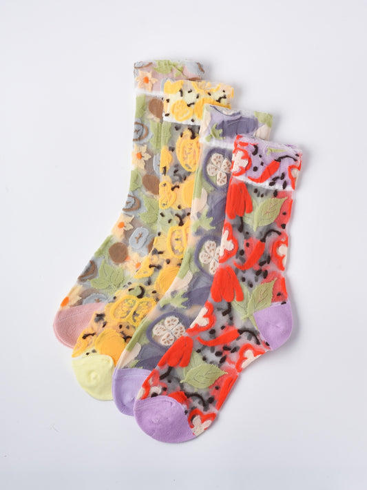 Rufia - Vegetable Pattern Summer Socks