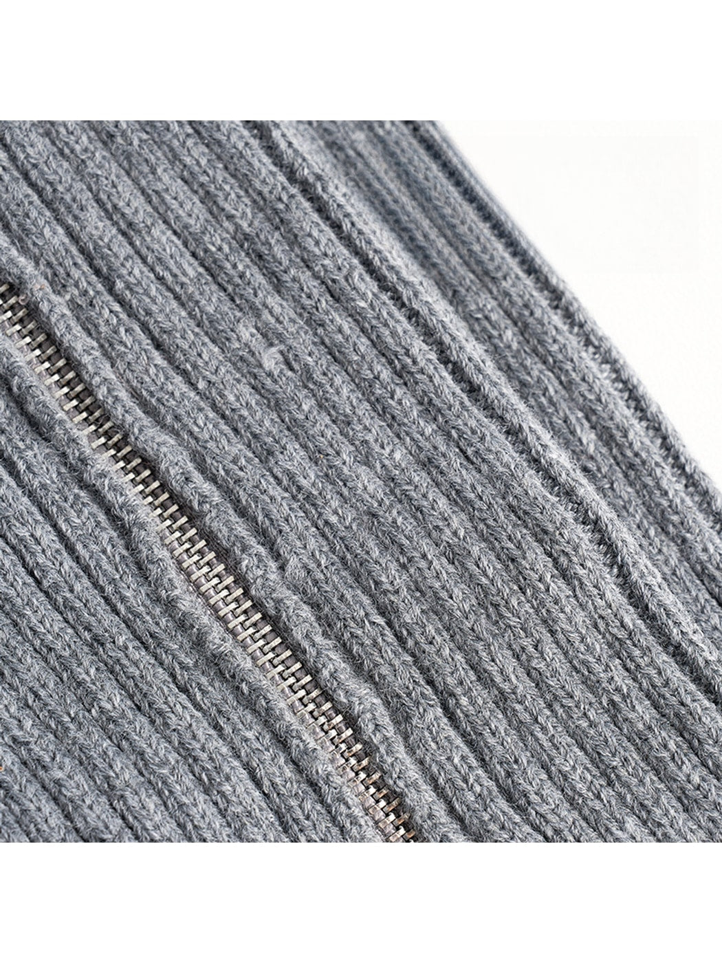 Cozyra - Two-Way Zipper Ribbed Knit Leg Warmers