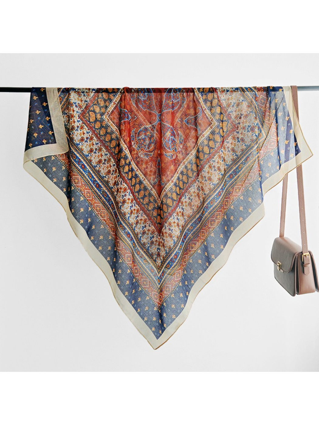 Scarvii - Vintage Paisley Border Scarf