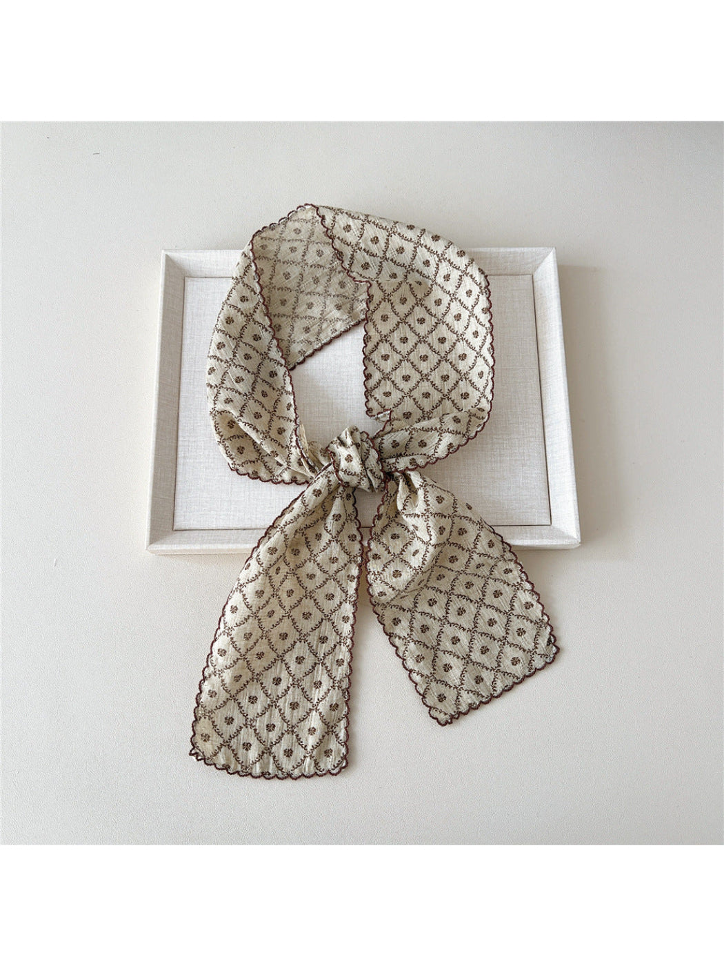 Scarvii - Floral Patchwork Narrow Scarf