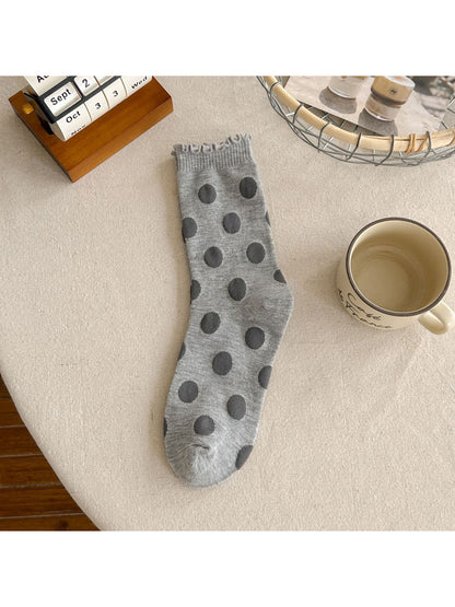 Rufia - Polka Dot Ribbed Crew Socks product image 5