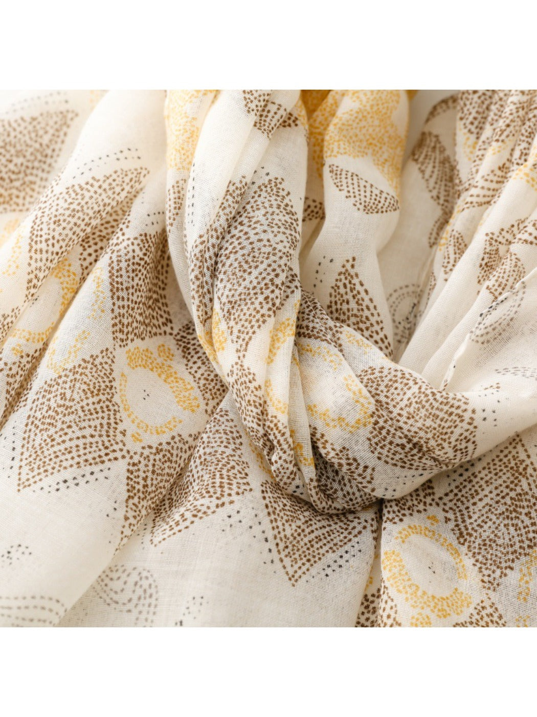 Scarvii - Bohemian Travel Scarf with Hexagon Floral Print