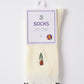 Rufia - Solid-Color Floral Tulip Socks - Sweet & Classic