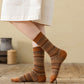 Rufia - Curved Pattern Mid-Calf Socks