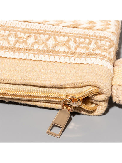 Cosbai - Boho Woven Crossbody Bag - Minimalist & Spacious