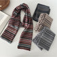 Scarvii - Winter Couple's Openwork Striped Scarf
