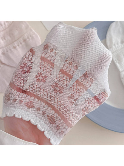Rufia - Subtle Floral Pattern Women's No Show Socks