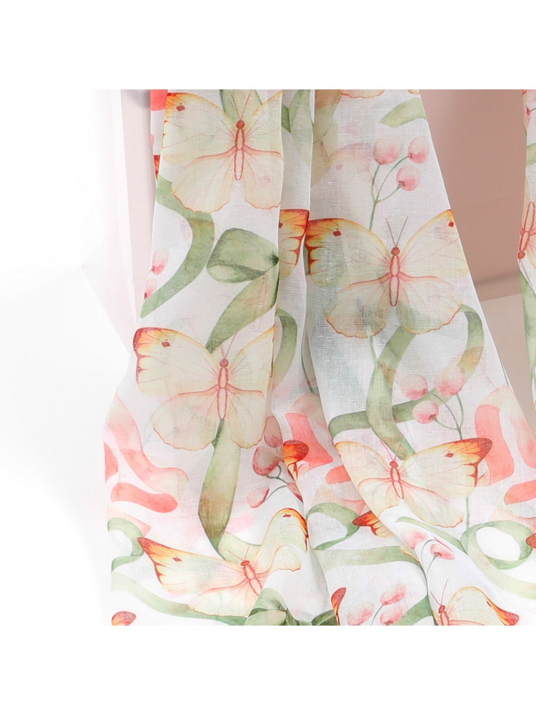 Scarvii - Butterfly Print Lightweight Travel Scarf
