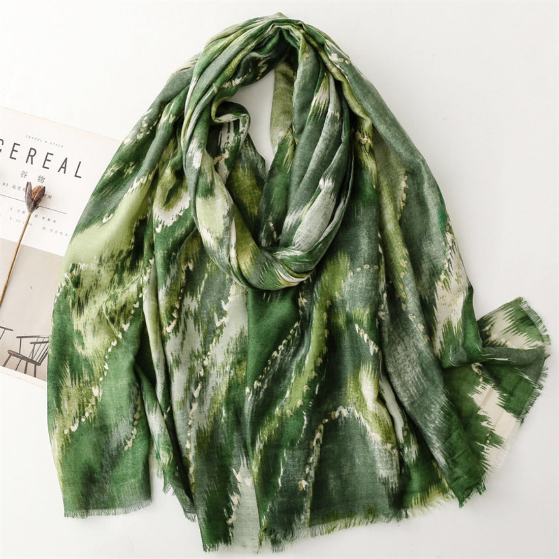 Scarvii - Foil-Printed Colorful Mountain Scarf