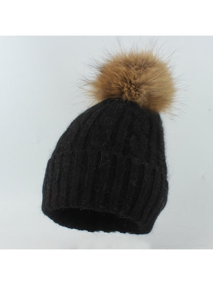 Haila - Thickened Ribbed Cuff Winter Knit Beanie