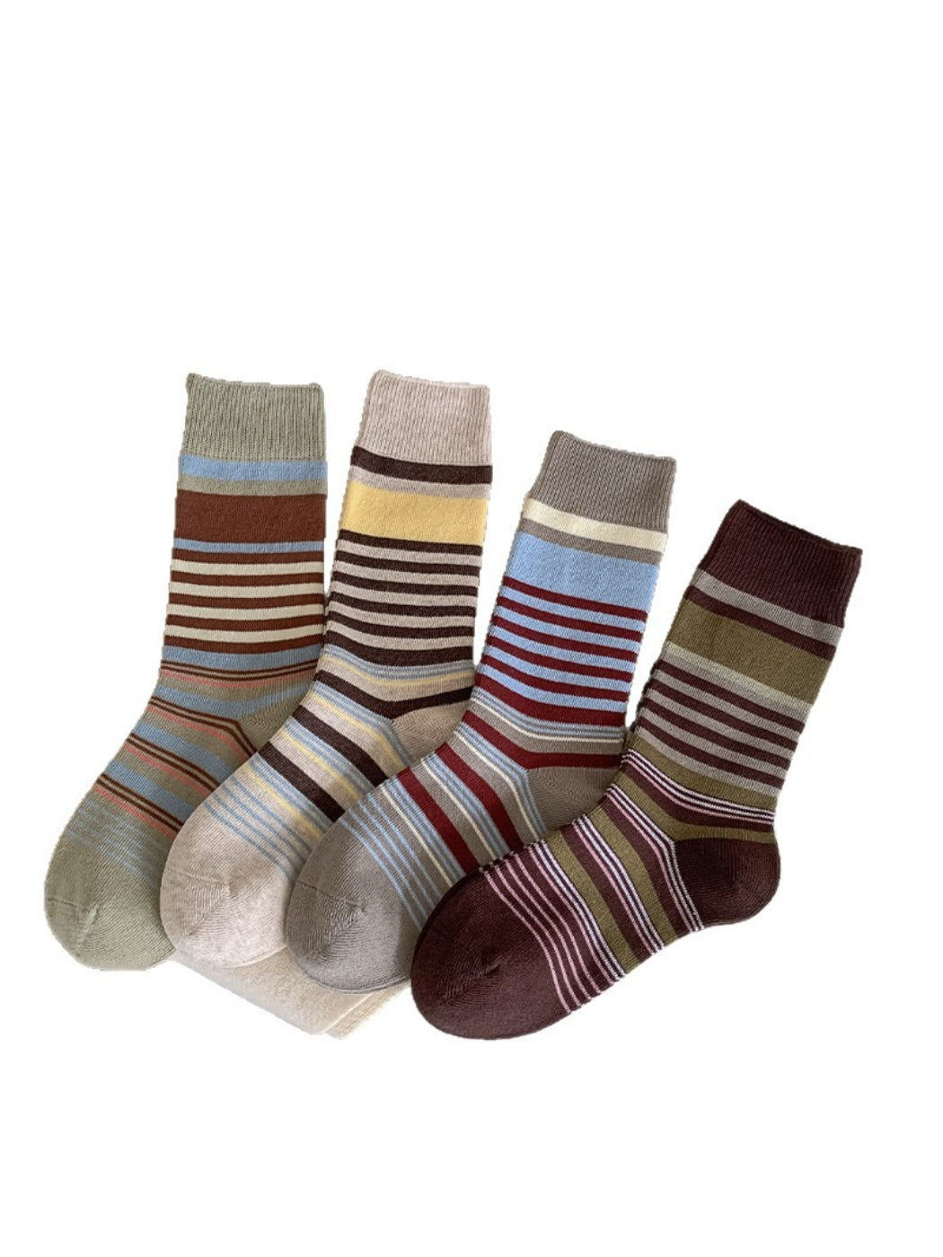 Rufia - Retro Multistripe Crew Socks