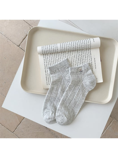 Rufia - Cute Bear Pattern Women's Ankle Socks