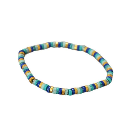 Bauai - Bohemian Turquoise Beaded Bracelet - Simple and Stylish
