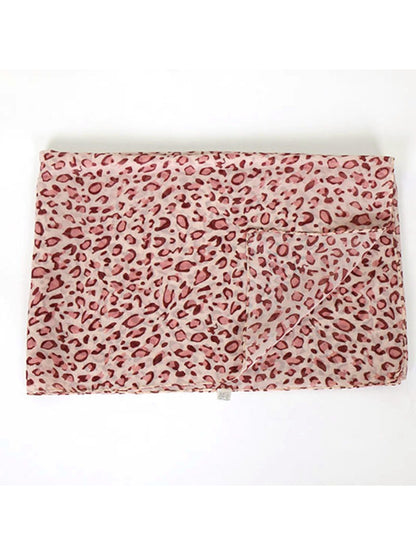 Scarvii - Spring Summer Leopard Print Lightweight Scarf