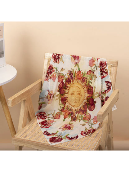Scarvii - Botanical Sun Motif Square Scarf
