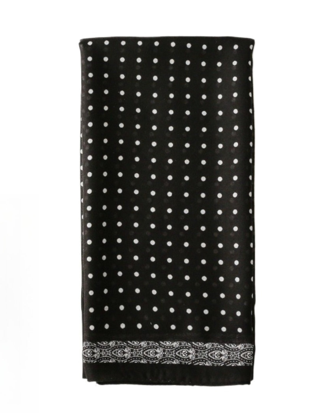 Scarvii -  Elegant Long Scarf with Polka Dots
