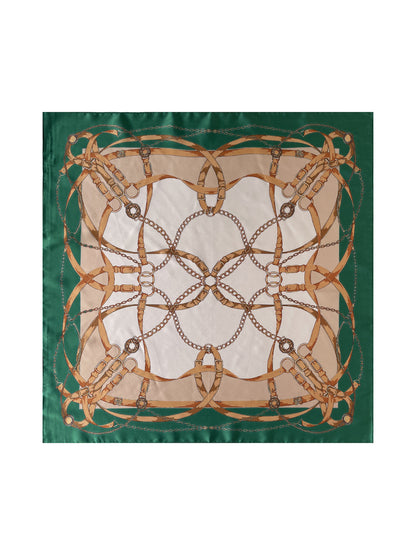 Scarvii - Buckle Print Square Scarf