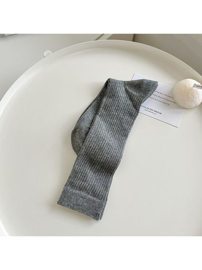 Rufia - Soft Ribbed Crew Socks for Women