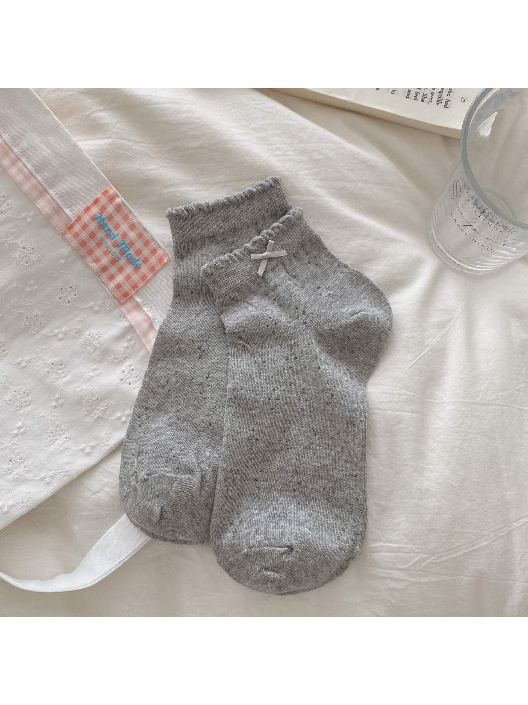 Rufia - Speckled Ruffle Ankle Socks